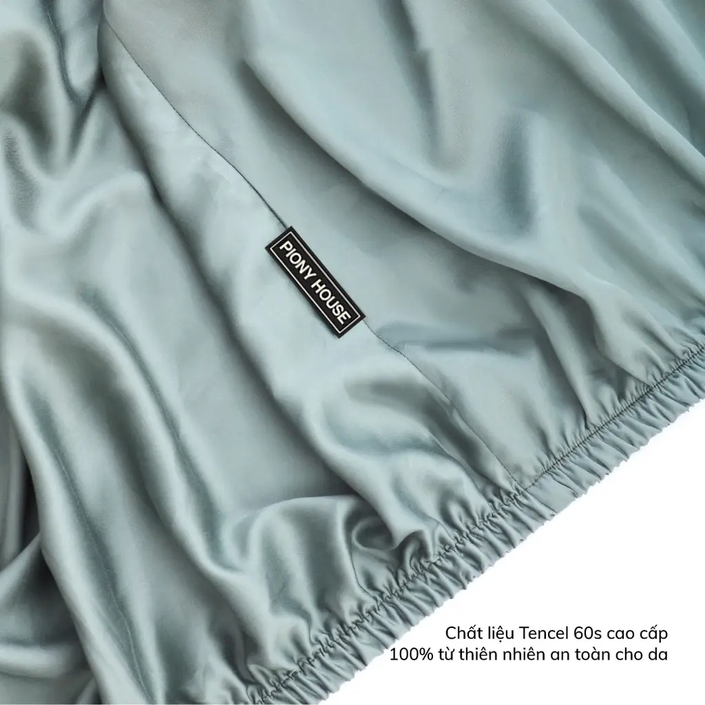 Ga Giường lụa Tencel 60s màu trơn bo chun đủ kích thước