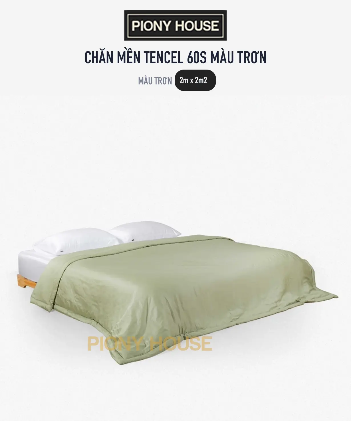 Chăn mền Lụa Tencel 60s size 2mx2m2 màu trơn