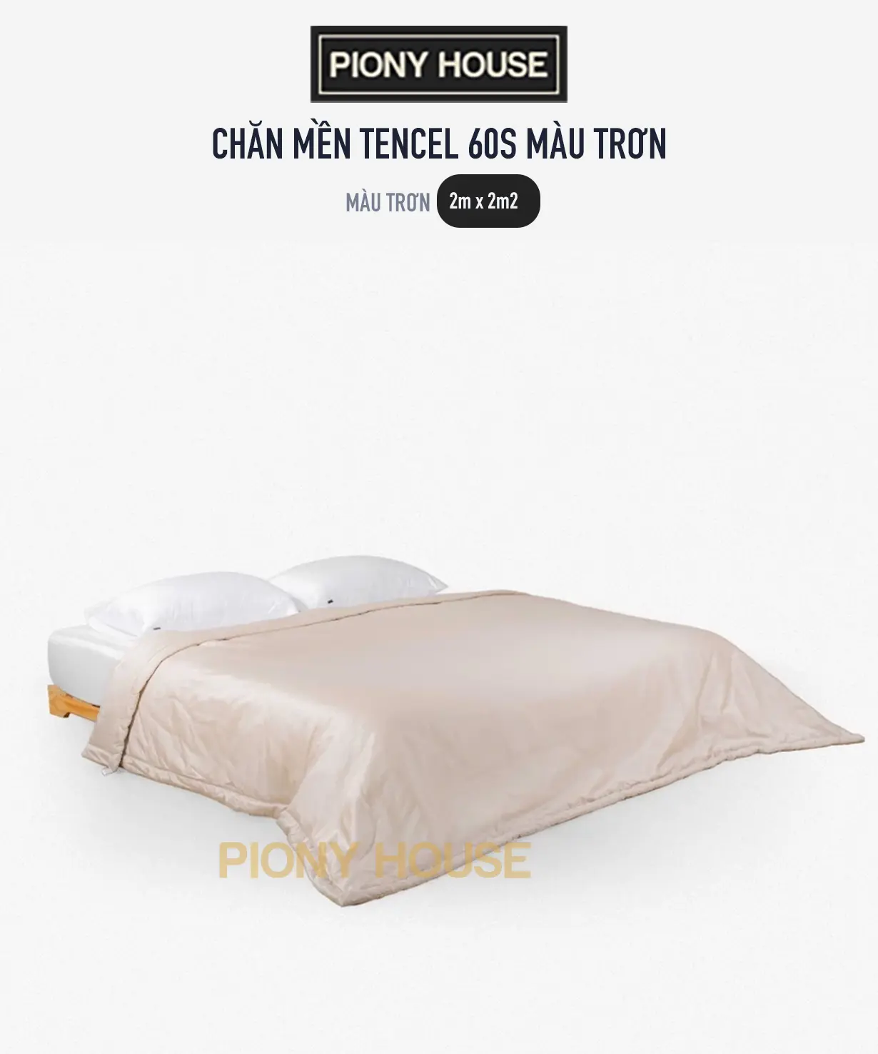 Chăn mền Lụa Tencel 60s size 2mx2m2 màu trơn